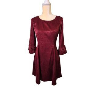 Rokoko burgundy dress. Size S.